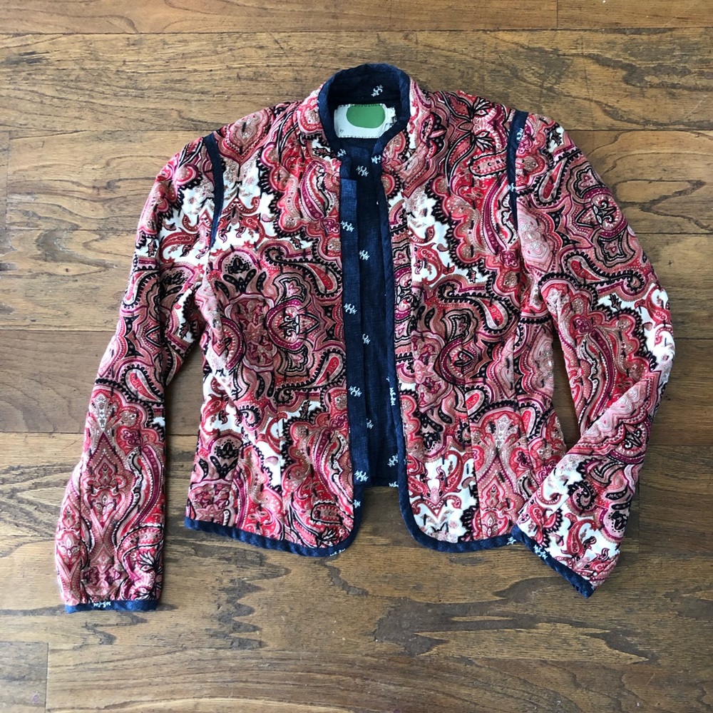 NWT Anthropologie Quilted Paisley Jacket